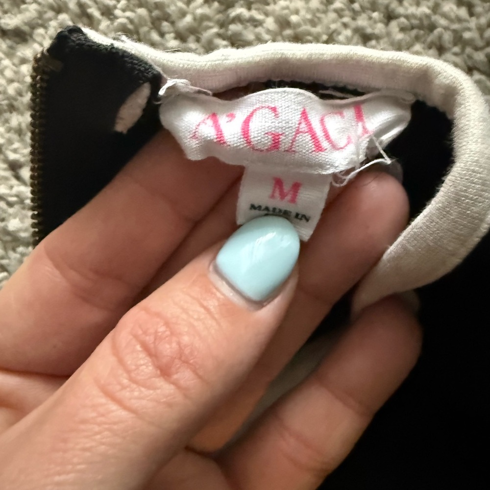 A'GACI Black and Cream Garment